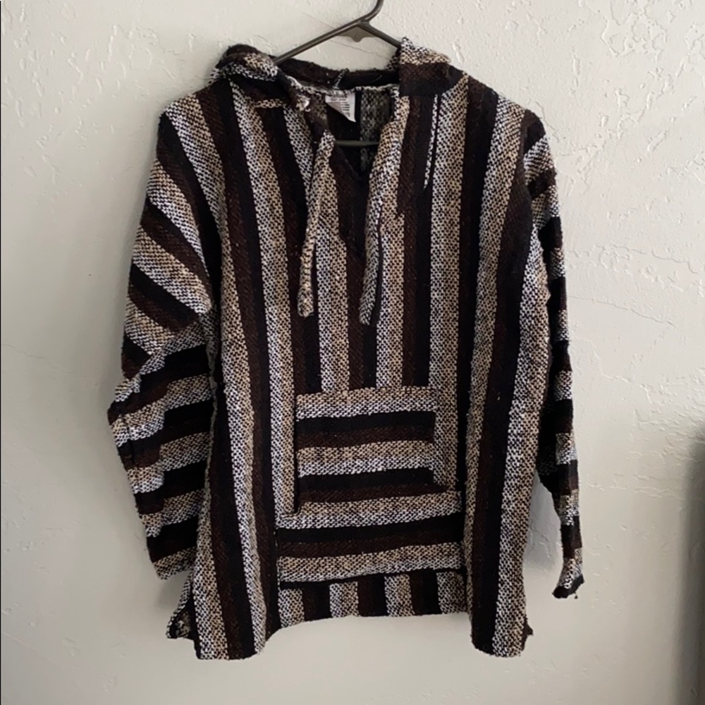 Baja Hoodie: Black, Brown, White